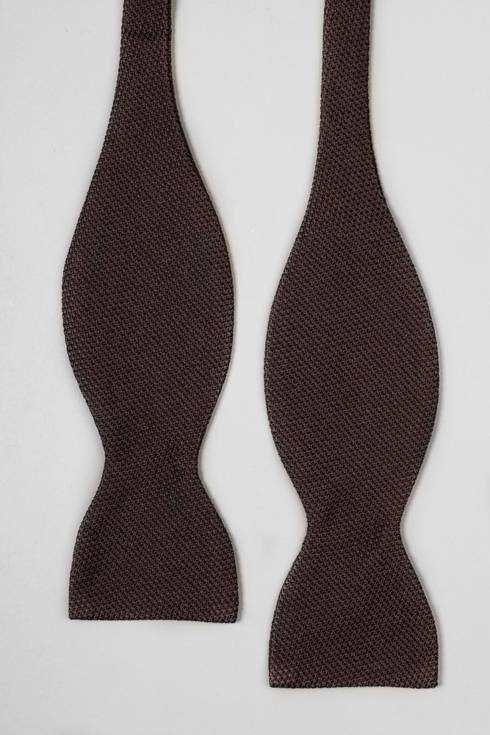 Brown Granadine Bow Tie (Fina)