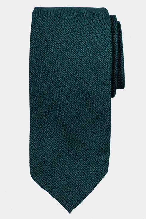Emerald green wool untipped Bluefeel tie