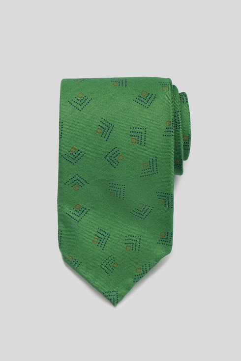 Green Wool Challis Tie