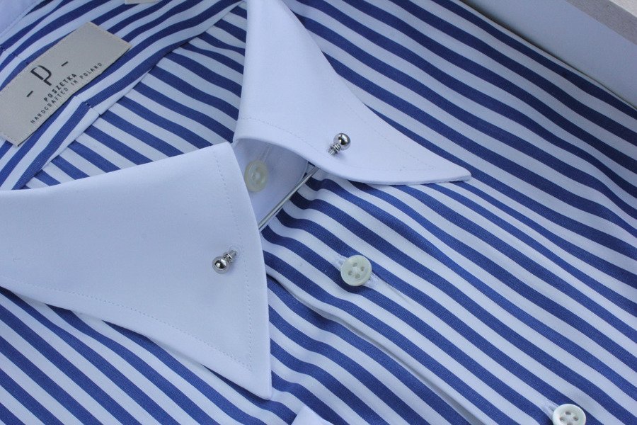 winchester pin collar shirt | | Sklep Poszetka.com | jedwabne poszetki ...