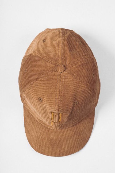 Brown corduroy baseball caps "Poszetka"