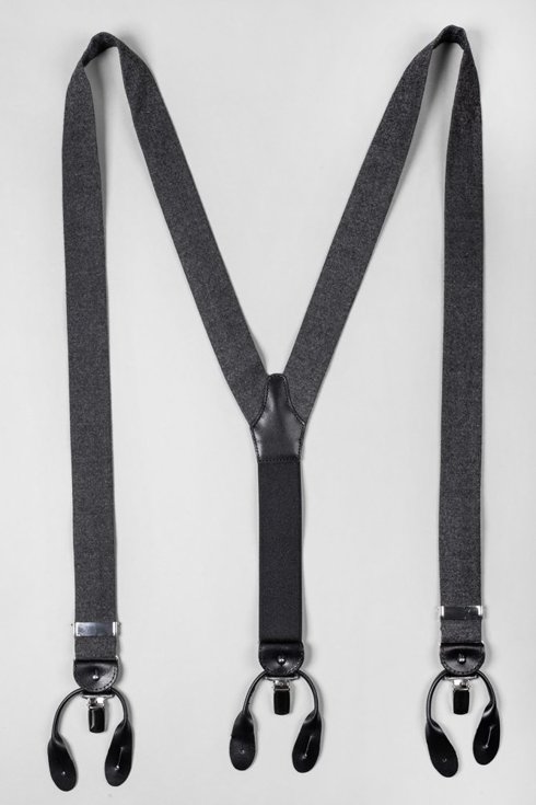 Charcoral flannel wool braces
