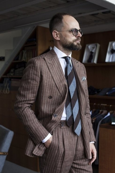 DOUBLE BREASTED SUIT "POSITANO"