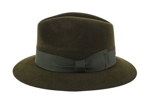 Fedora hat Olive green