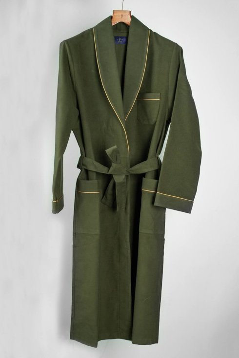 Olive dressing gown