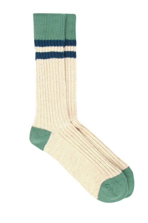 Organic Cotton Men Rib Pattern Socks / Pedemeia
