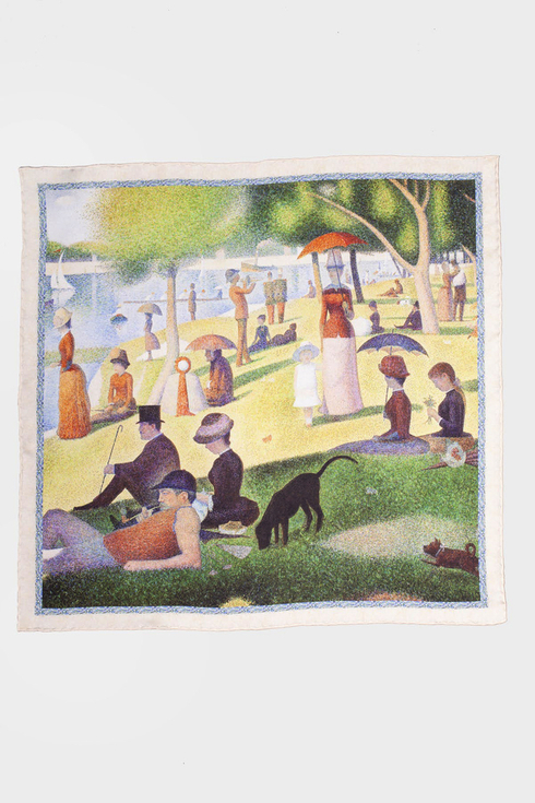 Pocket square 'A Sunday on La Grande Jatte' Georges Seurat