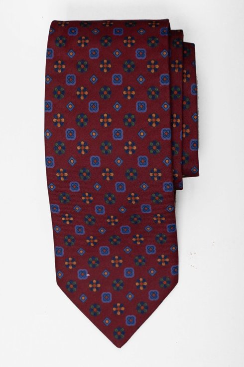 Red Ancient Madder Silk tie