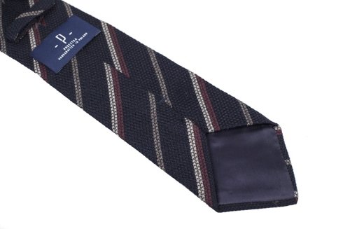 Regimental woolen grenadine tie