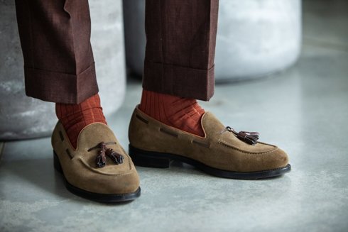 Rusty Wool & Linen Trousers "Alfred"