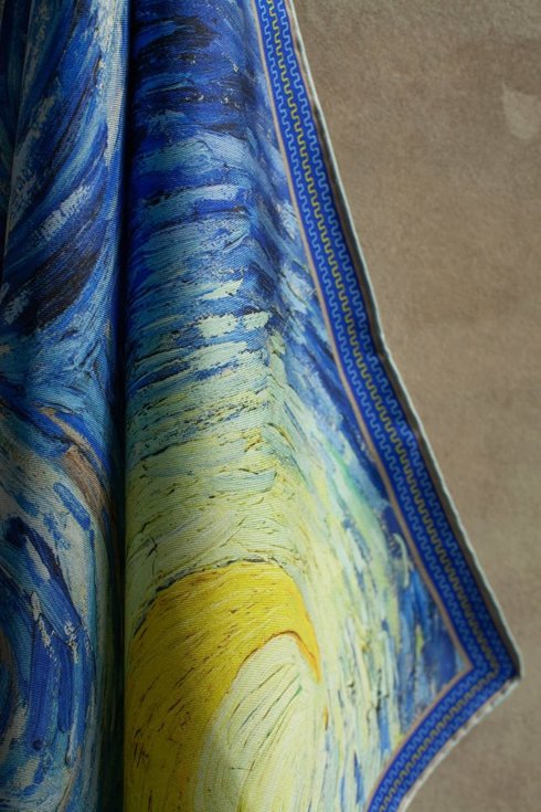 Silk scarf  "The Starry Night" Van Gogh