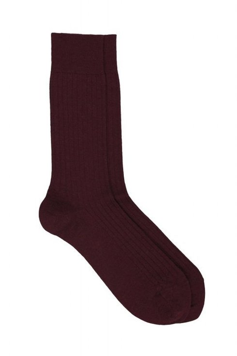 Superwash Merino Wool Fluted Socks Men / Pedemeia