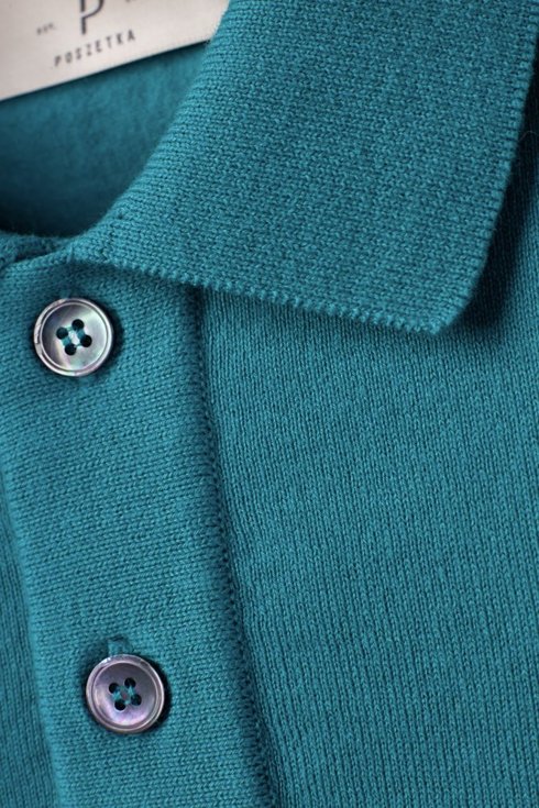 Turquoise Short Sleeve Polo Shirt