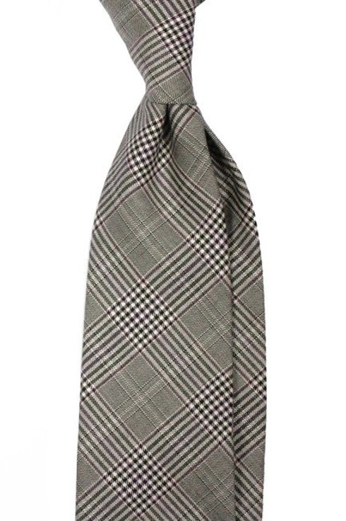 UNTIPPED WOOLEN  TIE Prince of Wales Check