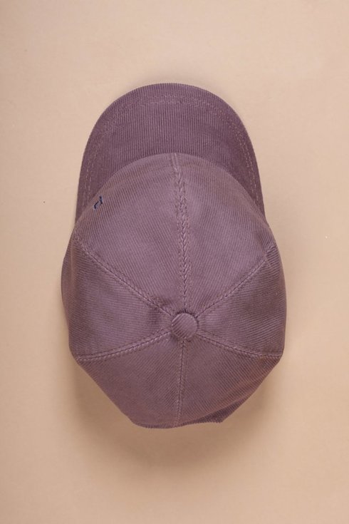 Violet corduroy baseball cap