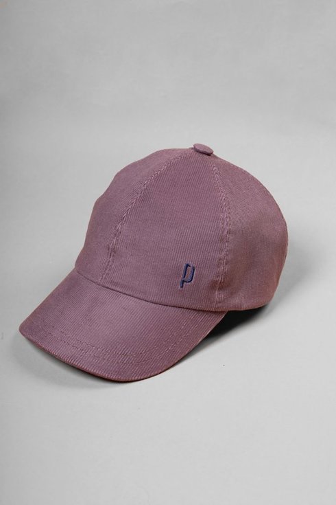Violet corduroy baseball cap