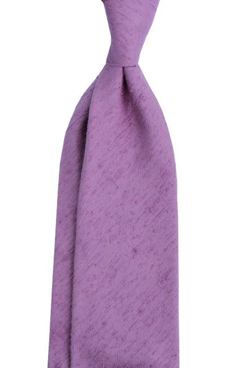Violet shantung tie