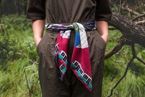"WIEN" Wool and Silk scarf 100 cm