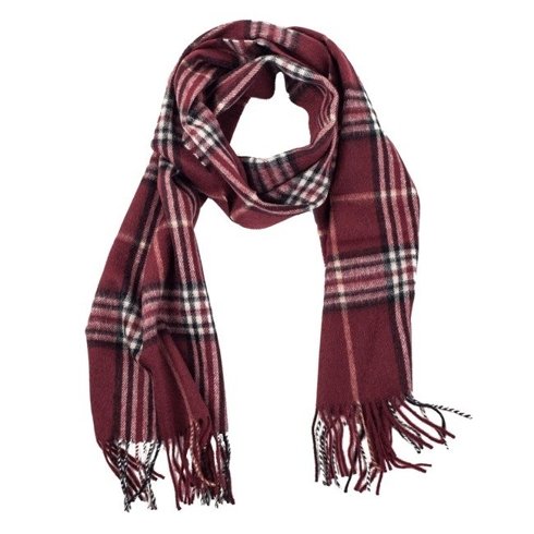 burgundy cashmere & wool classic scarf