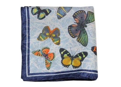 butterfly silk pocket square