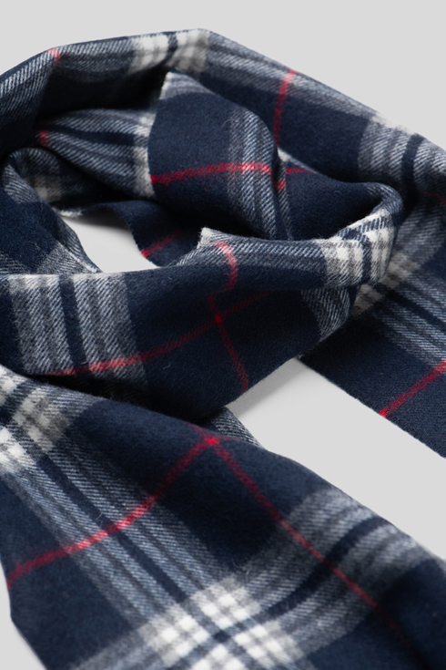 navy cashmere & wool classic scarf