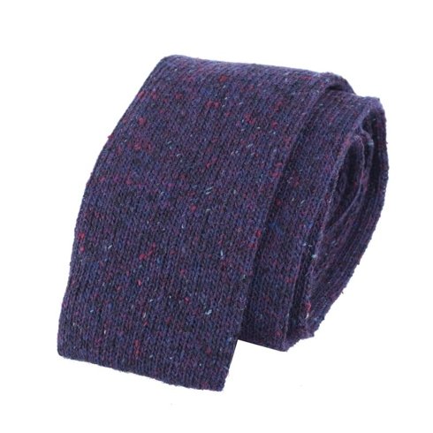 purple knit tie