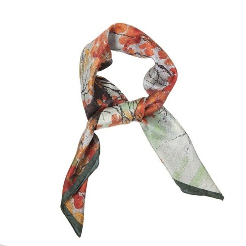 silk 45cm scarf "Autumn Leaves" Edward Okuń