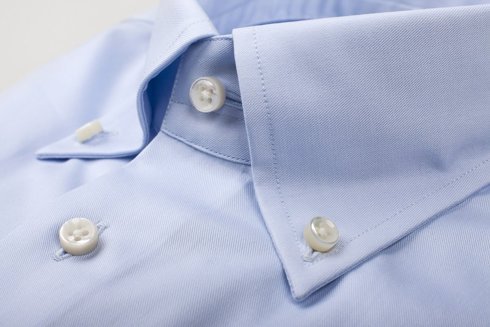 sky blue button down Albini shirt 