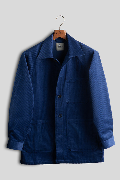 Royal Blue Corduroy Overshirt Poszetka x Mr. Vintage