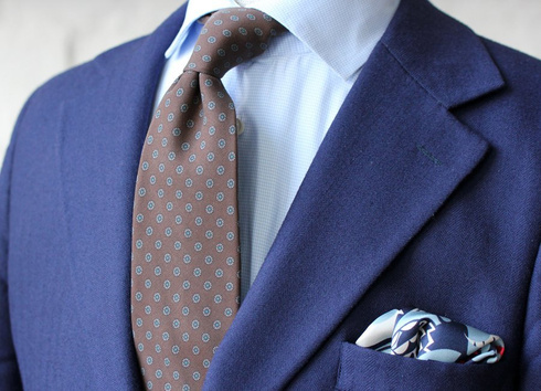 printed silk tie