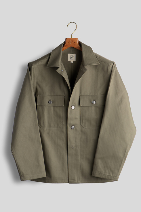 Olive HBT Utility Shirt