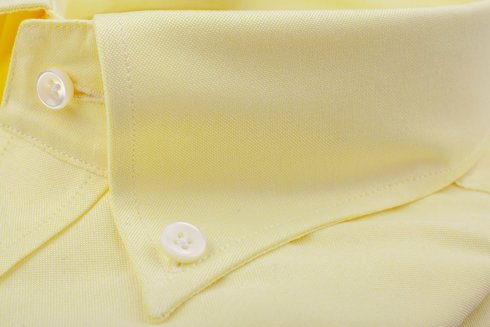 Bawełniana koszula OCBD żółta