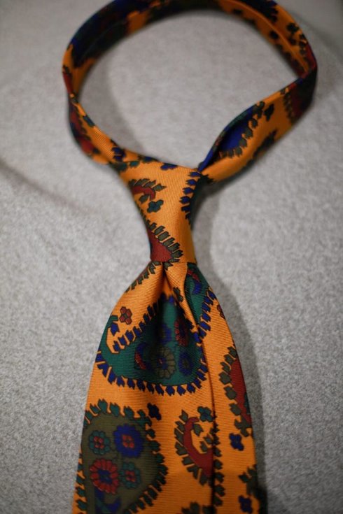 Krawat z jedwabiu Macclesfield paisley