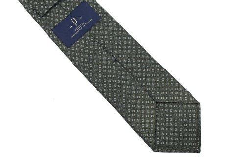 Krawat z jedwabiu Macclesfield zielony