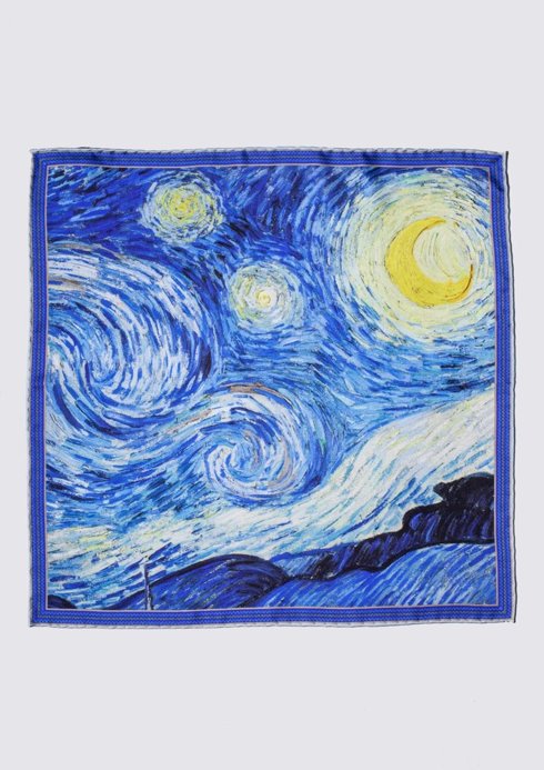 Poszetka "Gwiaździsta Noc" Vincent van Gogh