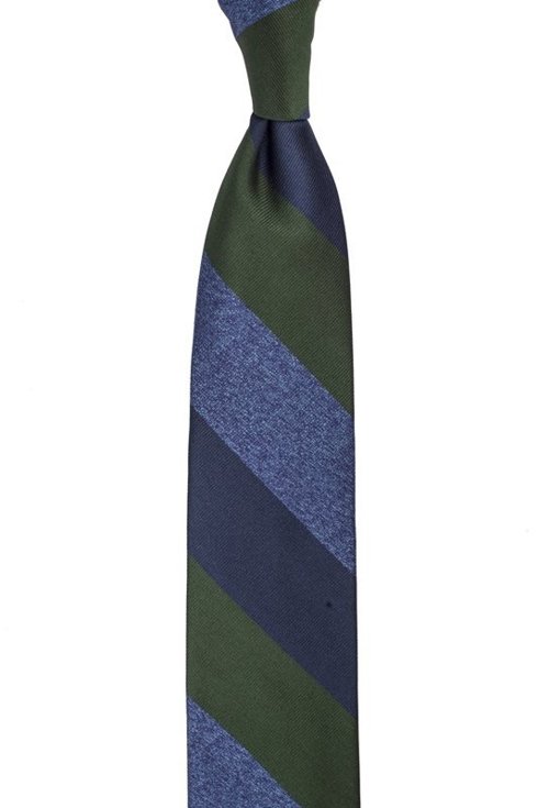 krawat z żakardu jedwabnego z pasem w melanżu